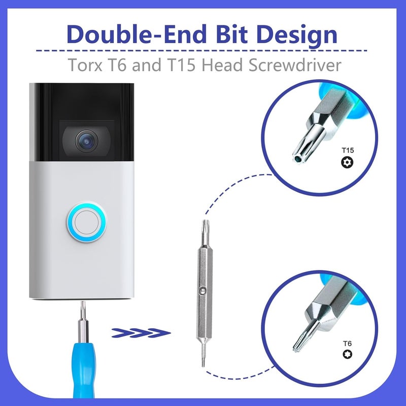 Mamerry Video Doorbell Mount, Adjustable 30 to 55 Degree Doorbell Camera Angle Bracket Mount Wedge Kit Compatible with Video Doorbell 3/3 Plus/ 4 for Doorbell Security System Accessories - Image 4